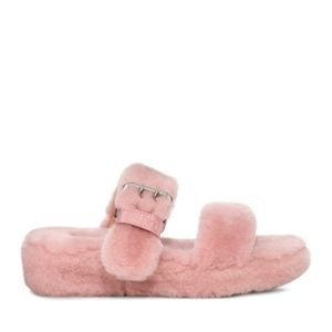 UGG Fuzz Yeah Genuine Shearling Sandal